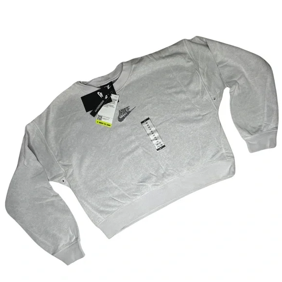 Nike Sportswear Women’s Crew Grey Activewear Casual Crewneck CU6403-094 Size XS - Picture 1 of 5
